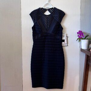 NWT: Betsy & Adam Navy Blue Cocktail Dress
